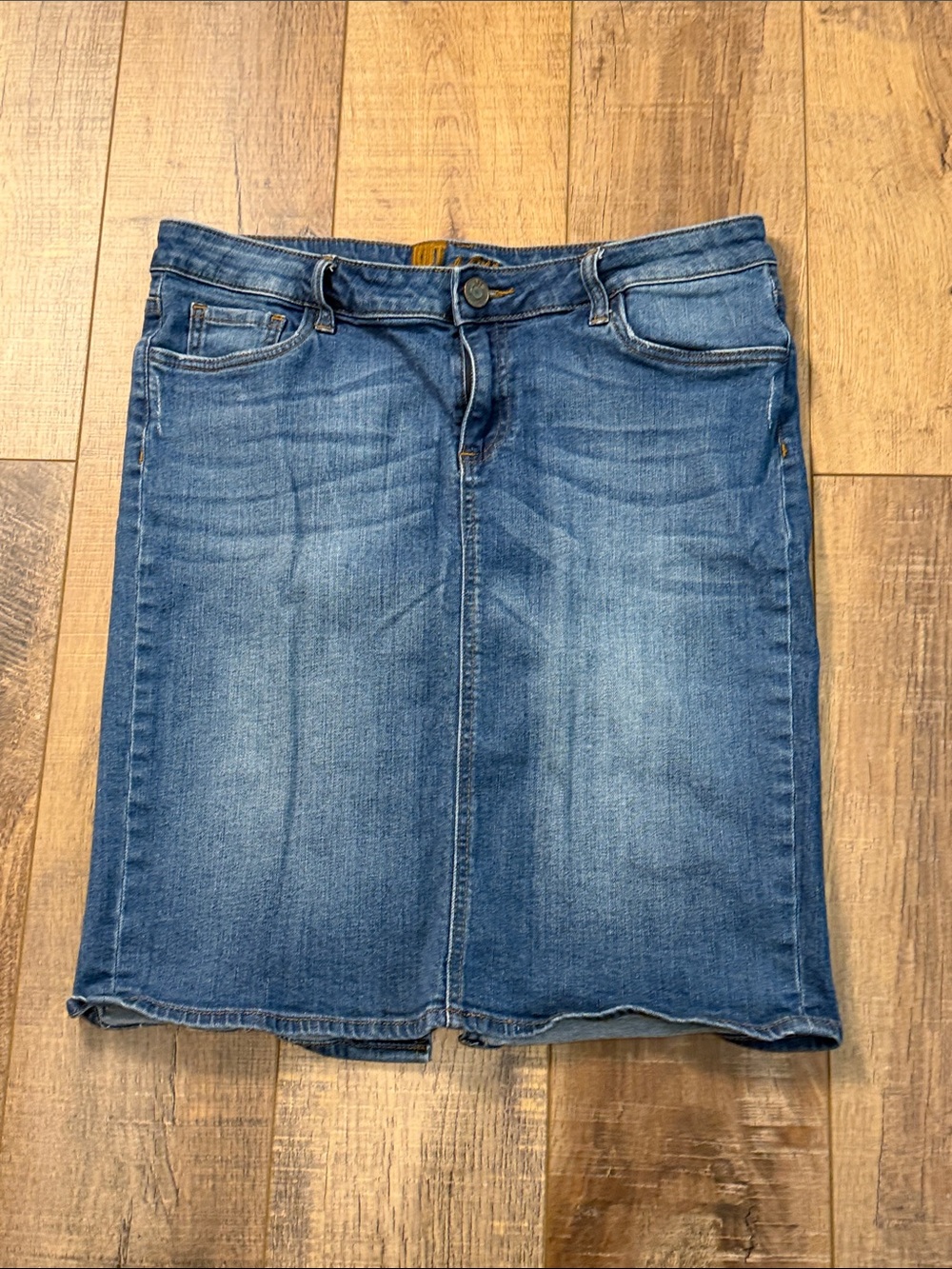 KUT from the Kloth Denim Jean Skirt Women’s lStretch Pencil Midi Size 10